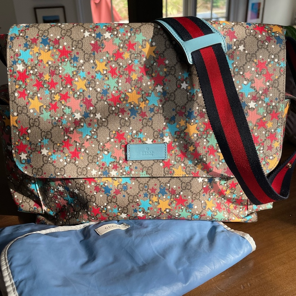 COPY - GUCCI GG Supreme Star Diaper Bag
